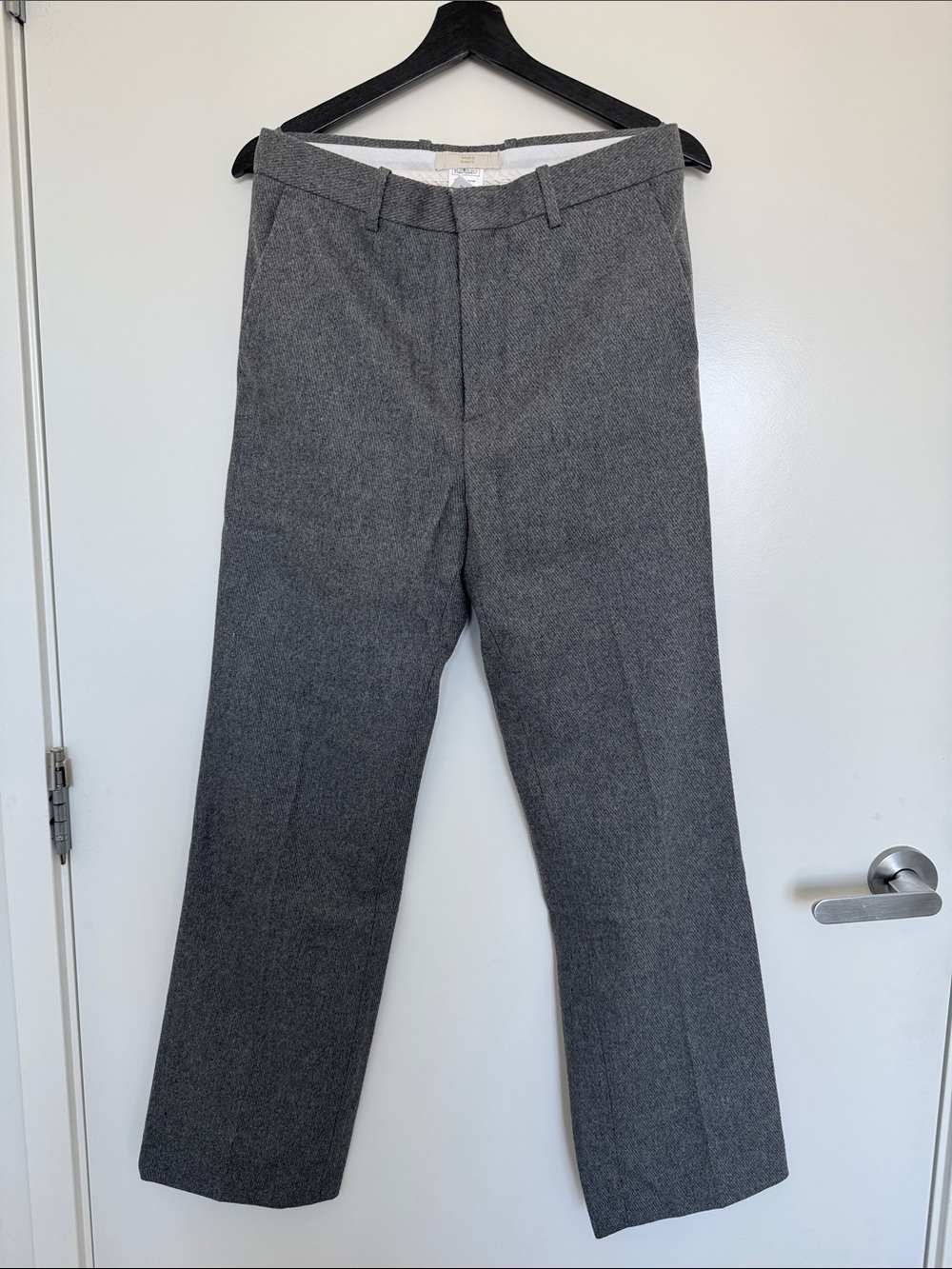 NWOT-The Frankie Shop Gray Wool Trousers